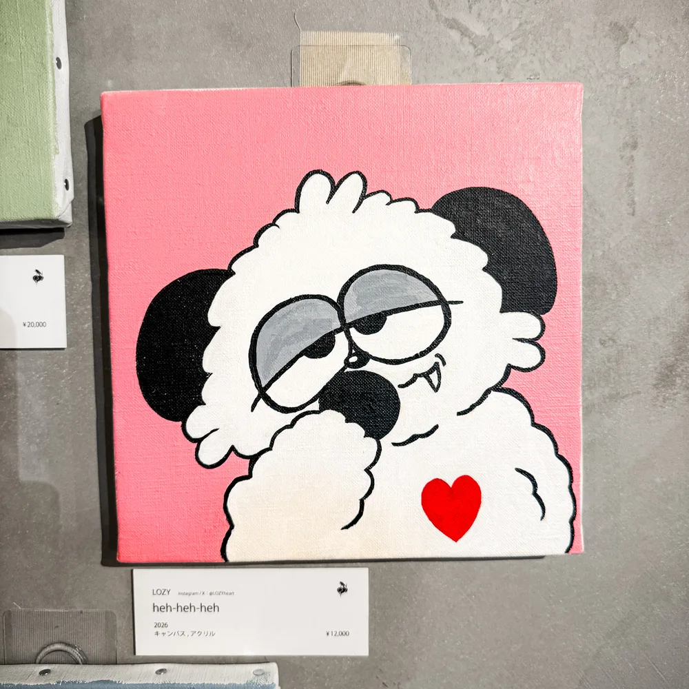 「heh-heh-heh」の展示風景